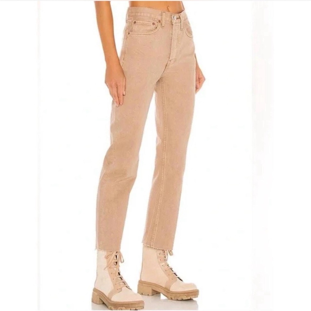 Re/Done High Rise 70s Stove Top Rise Blue Women's Jeans 30** NWT New Button Fly